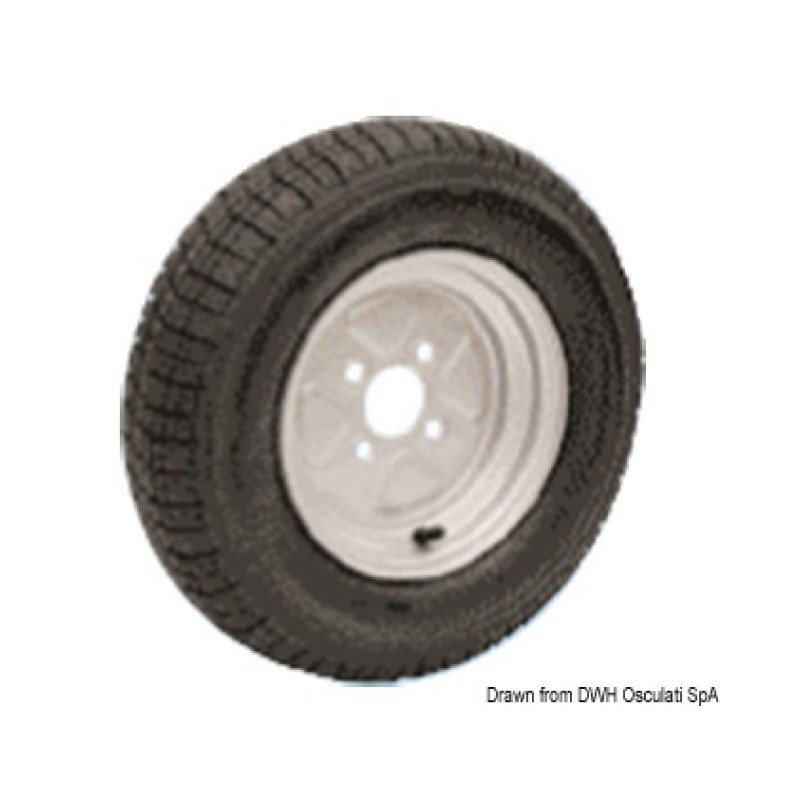 Roues pneum. p. chariots grand vitesse 4/10"