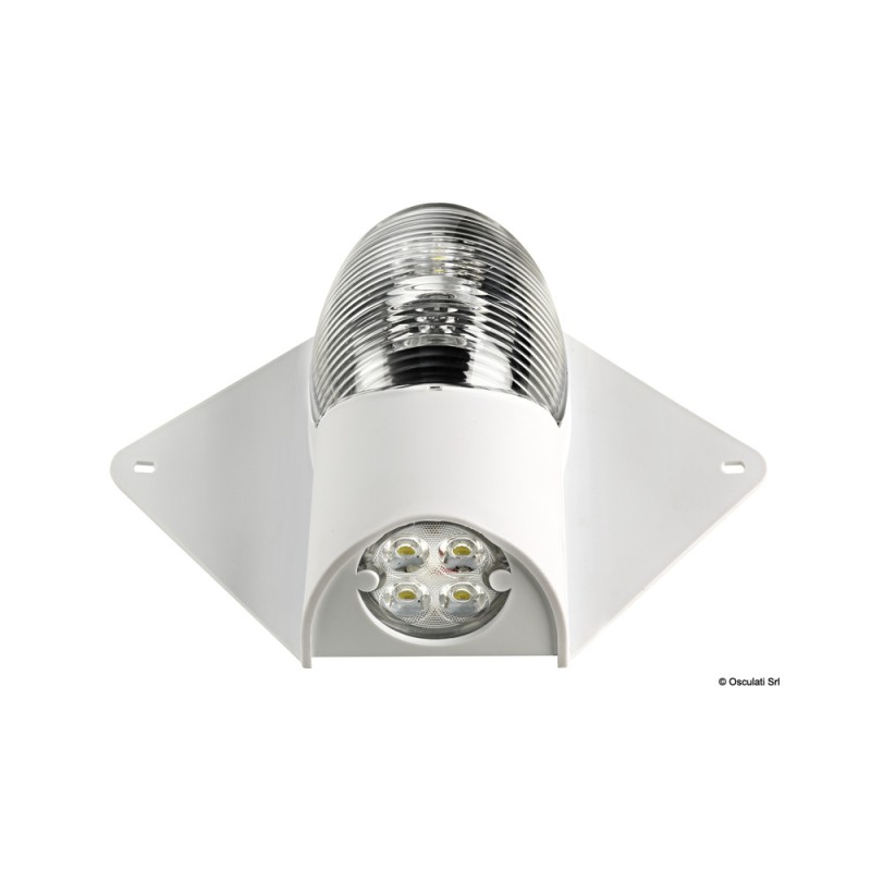 Feu navigation et pont à LED 12/24 V boîtier blanc