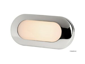 Lumière de courtoisie ovale poli miroir