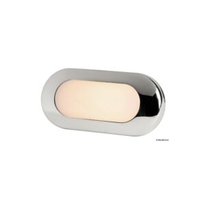 Lumière de courtoisie ovale poli miroir