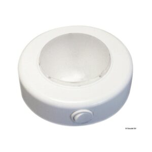 Plafonnier LED extérieur blanc, corps en ABS