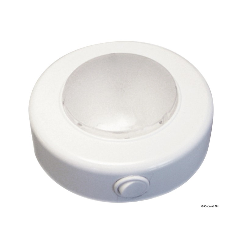 Plafonnier LED extérieur blanc, corps en ABS