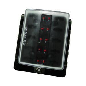 Boîte porte-fusibles lamellaires mini 10 sorties
