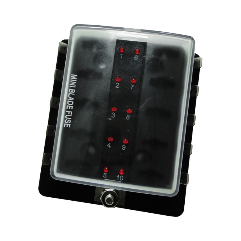 Boîte porte-fusibles lamellaires mini 10 sorties