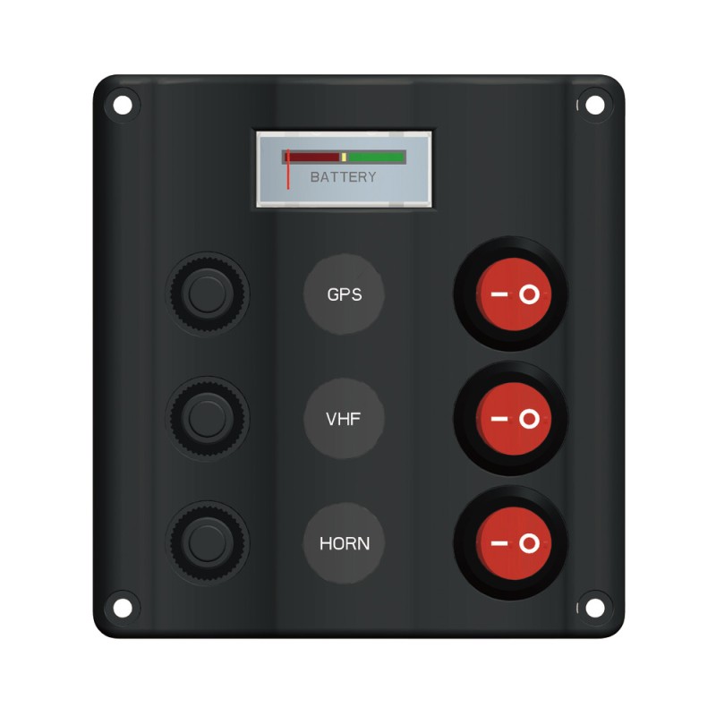 Tableau électrique Wave 3 + 12V voltmètre