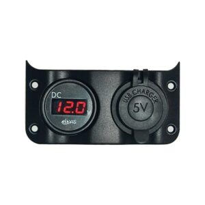 Voltmètre 3/30 V + prise USB double