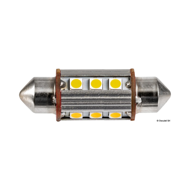2 Ampoule LED fusée 39mm 3000K 12 LED