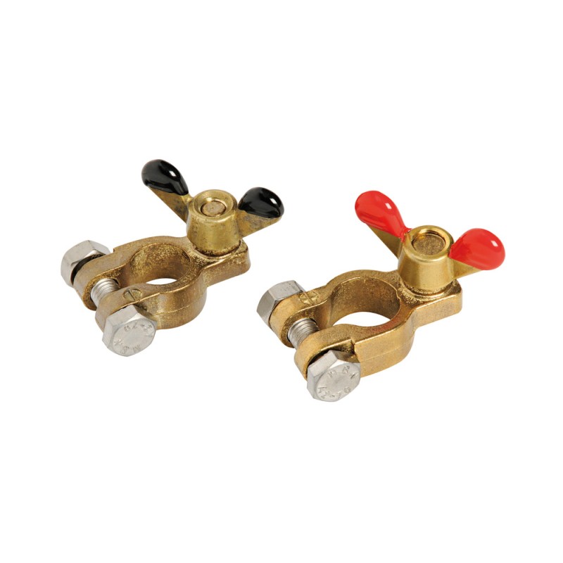 Paire de cosses de batterie en bronze – Image 2