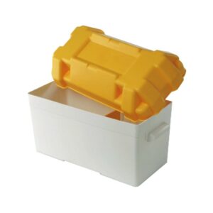 Boîte à batterie en moplen blanc/rouge 100 A