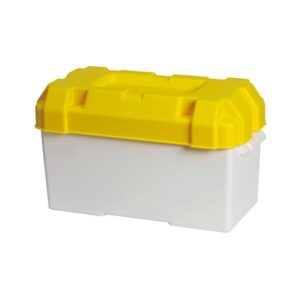 Boîte à batterie en moplen blanc/jaune 120 A