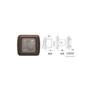 Platine couvre-vis simple
