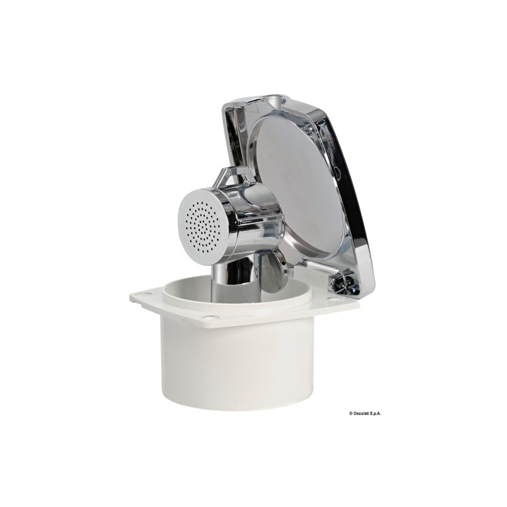 Box de douche New Edge chromé, tuyau inox 2,5 m (Bulk 10 pcs)