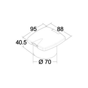Douchette New Edge Inox, tuyau nylon 4 m (Bulk 10 pcs)