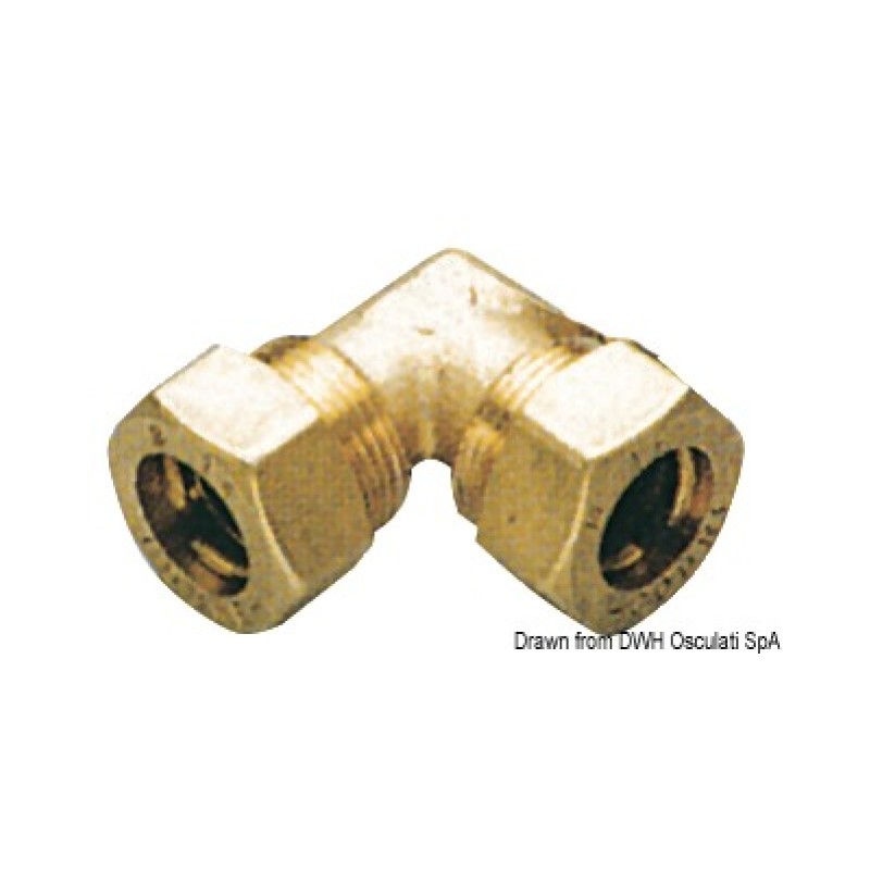 Raccord 90° en laiton 10 mm – Image 2