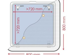 Moustiquaire 800 x 800 mm