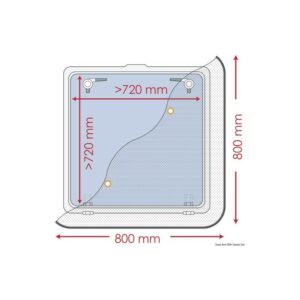 Moustiquaire 800 x 800 mm
