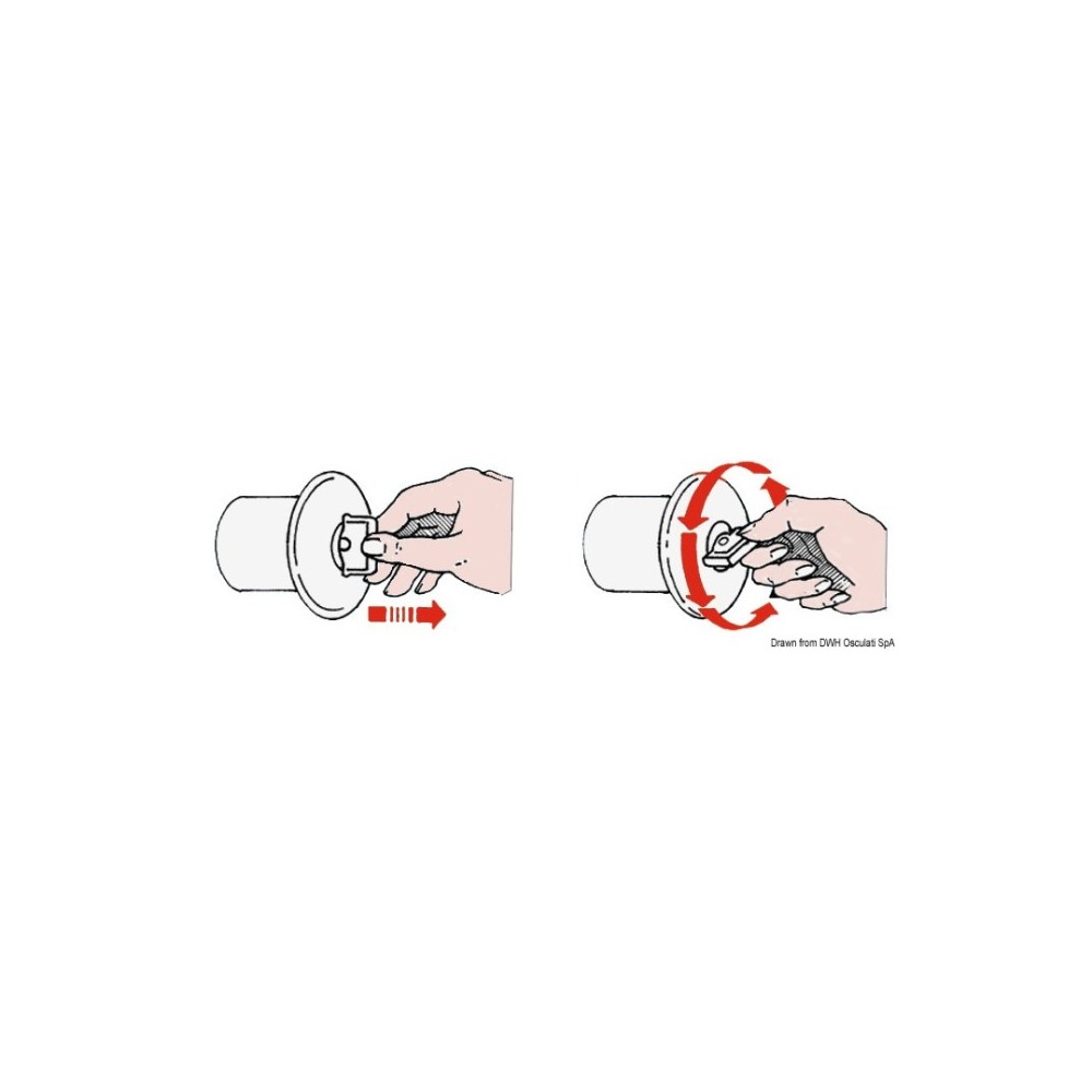 Bouchon droit laiton chromé WASTE 38 mm