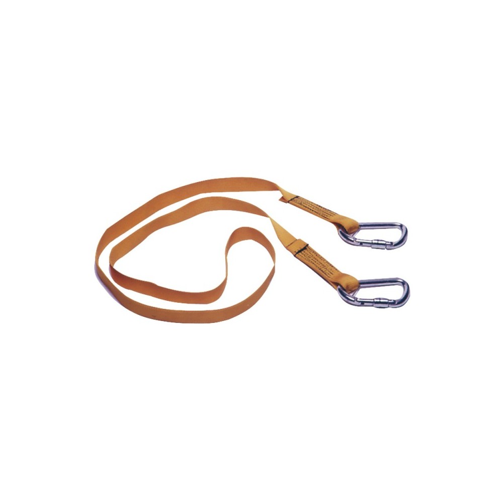 Ligne de vie Euro Lightline 2 m + 2 mousquetons Ouverture rapide