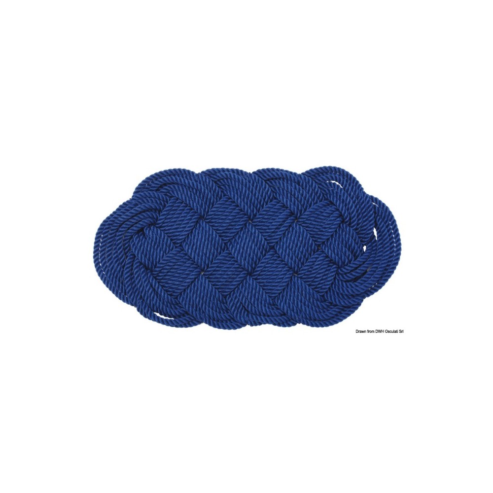 Paillasson nylon bleu 47 x 23 cm