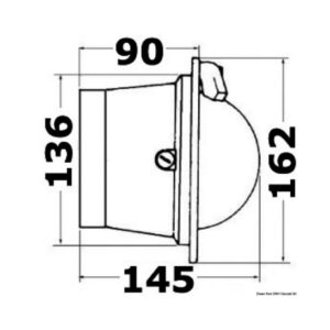 Capot de rechange p. compas 3" Polare