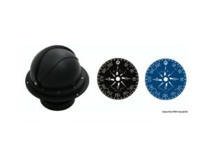Compass 4" RIVIERA dôme de protection blanc/bleu rose plate