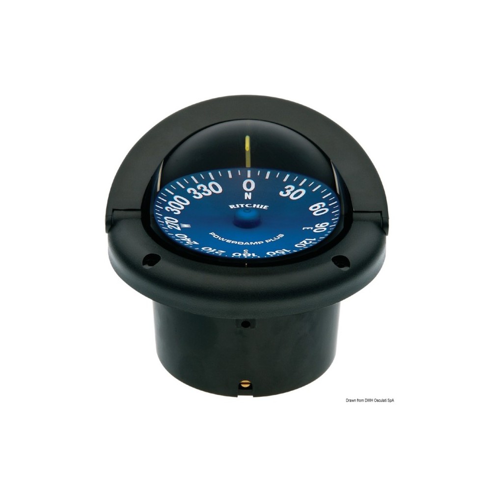 Compas RITCHIE Supersport 3"3/4 blanc/bleu