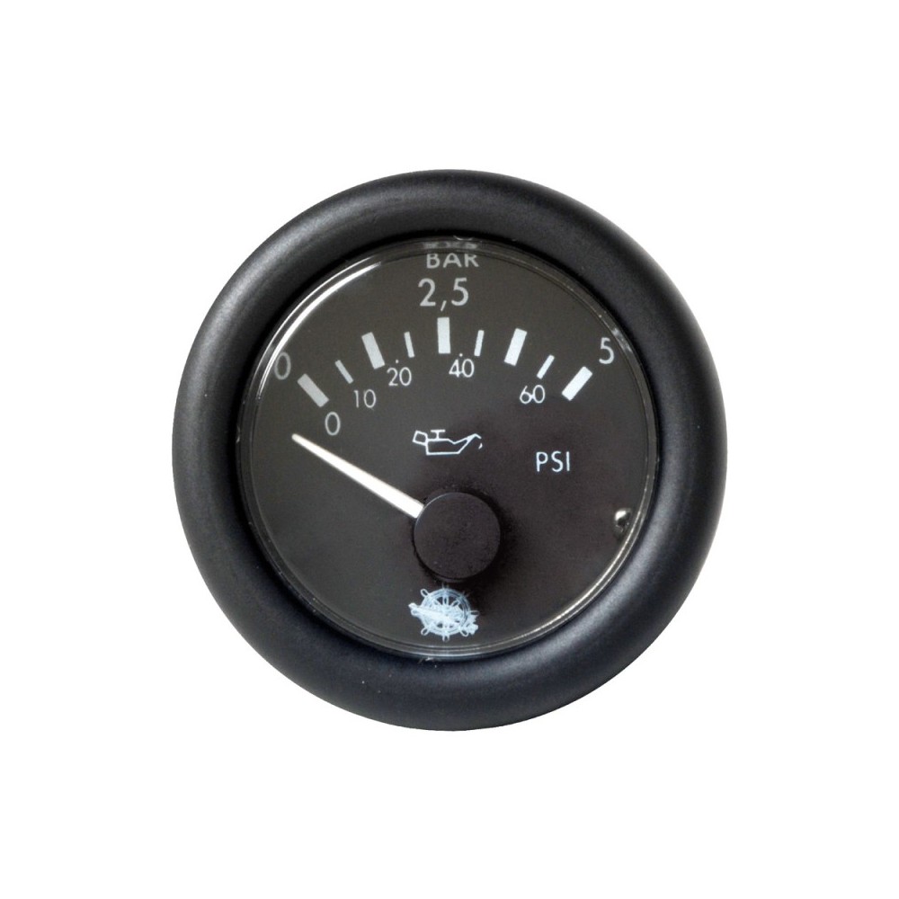 Indicateur pression huile Guardian 0-10bar noir12V