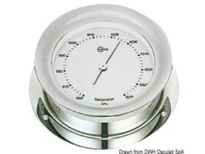 Baromètre quartz chromé