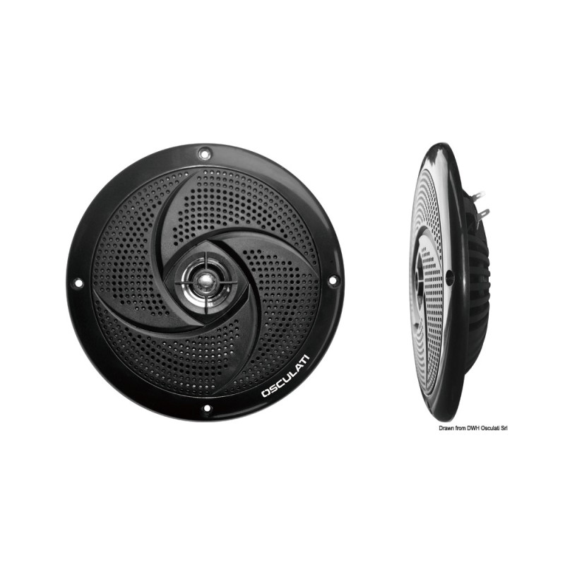 Enceintes double cône ultra slim 4" - noir