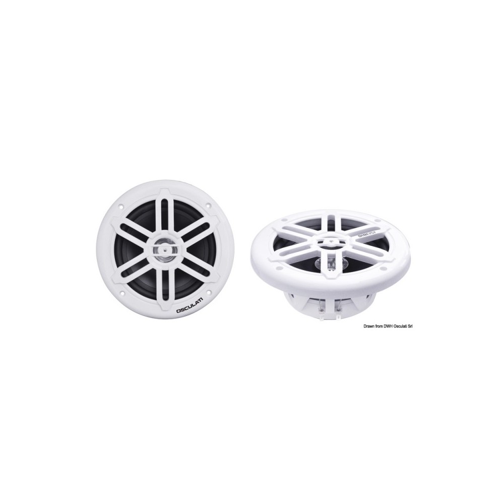 Enceintes double cône 5,25" - 2x80 W blanc