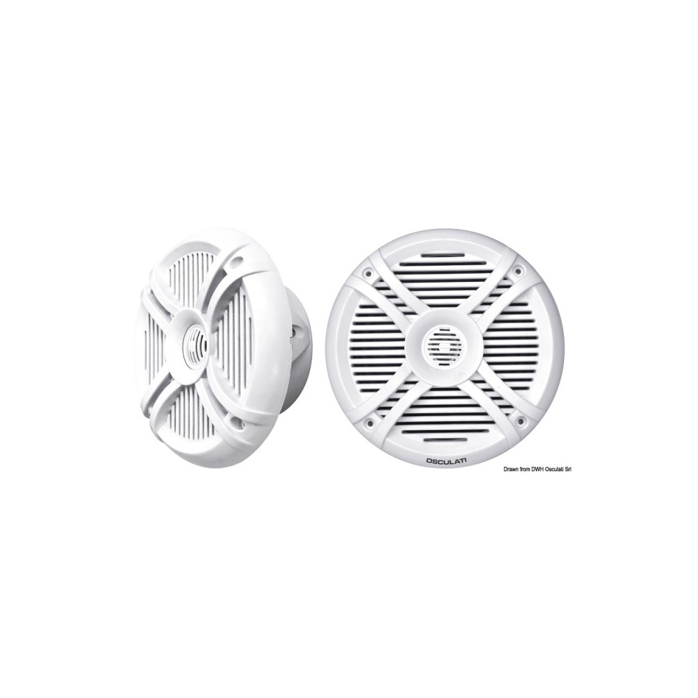 Hautparleurs 2 voies LED-RGB programm. 5,25 blanc