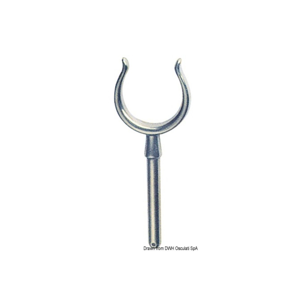 Dame de nage en laiton chromé 14 x 64 mm