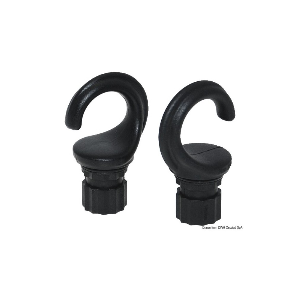 Paire anneaux ouverts Fasten type mosqueton75x46mm