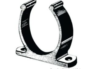 Clip plastique robuste noir 20 mm