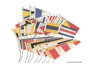 Pavillon Italien Marine Marchande Polyester 20×30 cm