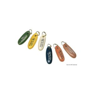 Porte-clé caoutchouc souple flottant orange