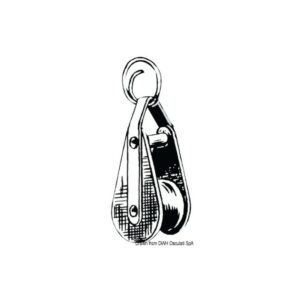 Porte-clés tufnol + inox Poulie