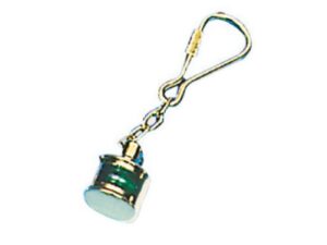 Porte-clés avec anneau laiton poli Lampe