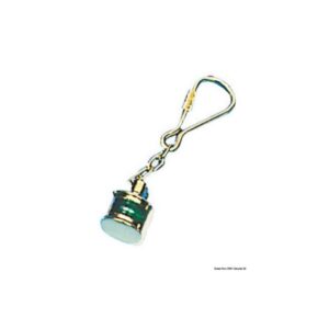 Porte-clés avec anneau laiton poli Lampe