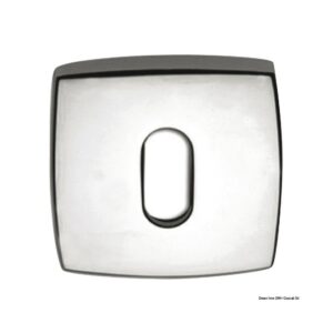 Rosaces p. serrure oval fournie en paires 45x45 mm