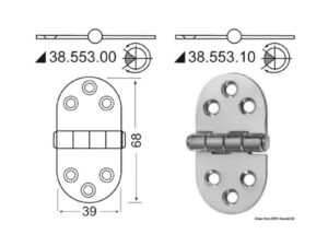 Charnière inox