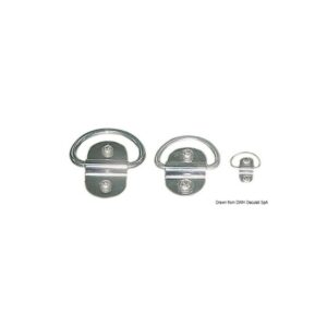 Demi-anneau rabattable électropoli 6 mm
