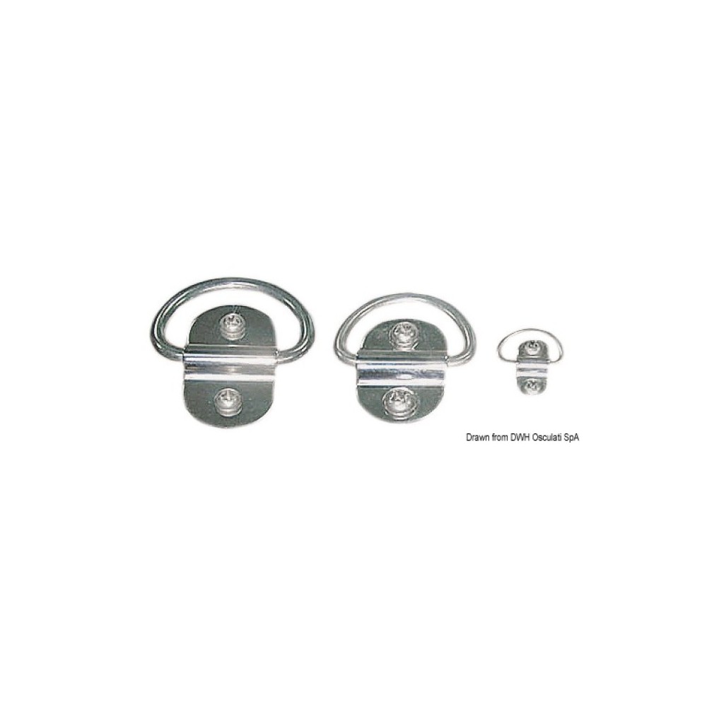 Demi-anneau rabattable électropoli 6 mm