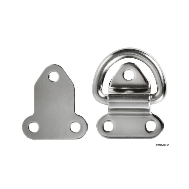 Demi-anneau rabattable électropoli 8 mm