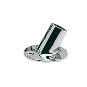 Platine p. balcon AISI316 ronde 60° 22 mm