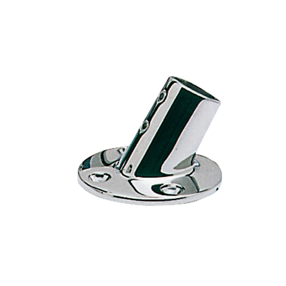 Platine p. balcon AISI316 ronde 60° 22 mm