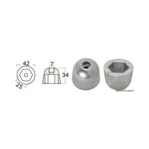 Anode de rechange zinc réf. orig. 101180