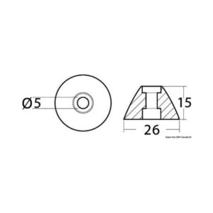 Anode de rechange zinc réf. orig. 31180
