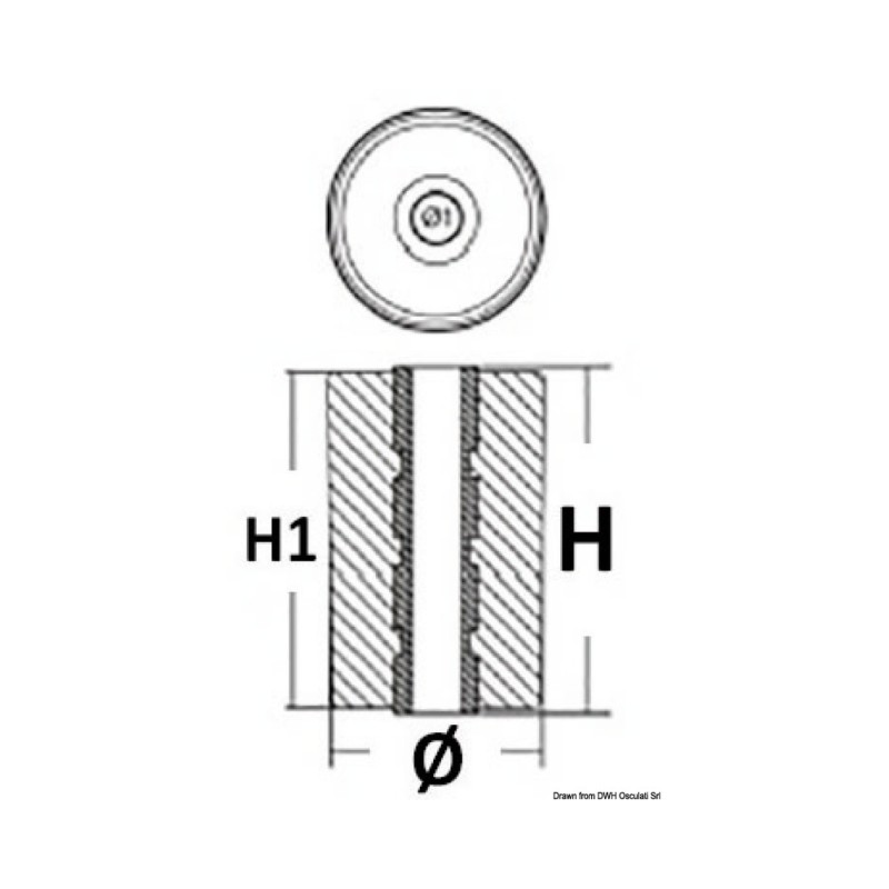 Anode magnésium p.échappement Volvo DPH/DPR – Image 2