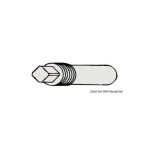 Anode zinc p. exchangeur chaleur 3/8" 10x40+18 mm